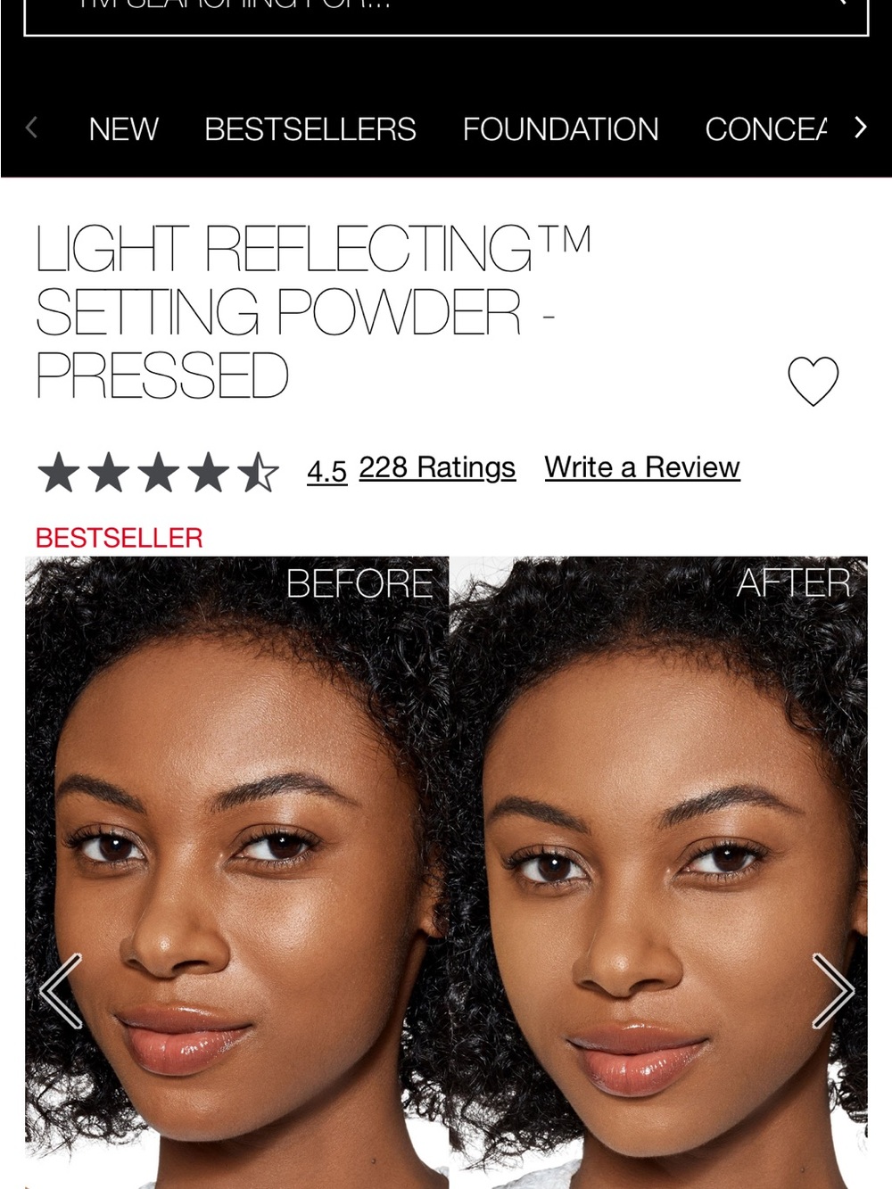Light Reflecting Setting Powder - Pressed (Light/Medium) in Mesa